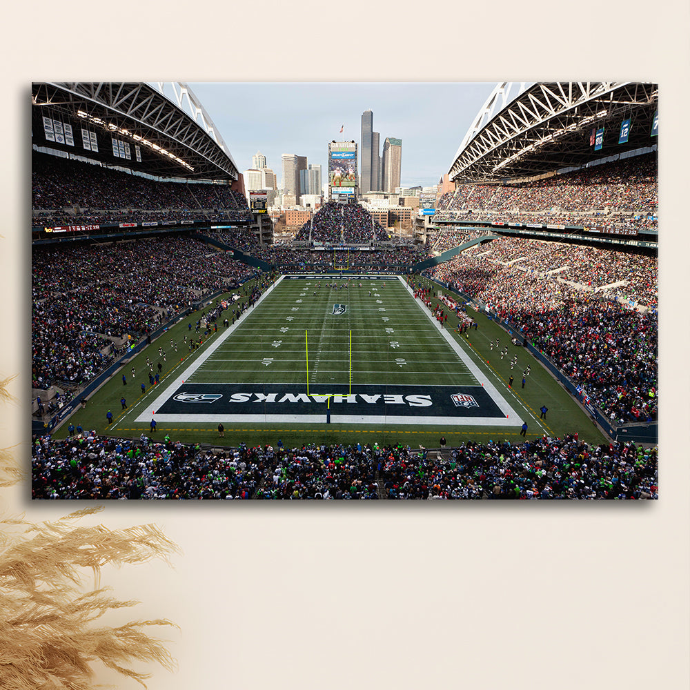 CenturyLink Field, Stadium Canvas, Sport Art, Fan Gifts, Man Cave Decor, Art Print, Canvas Print Wall Art