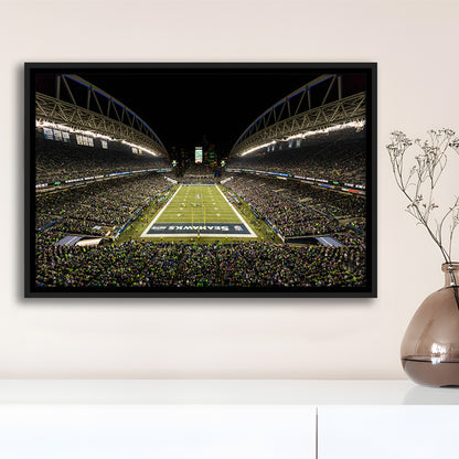 CenturyLink Field, Stadium Canvas, Sport Art, Framed Canvas Print Wall Art, Floating Frame