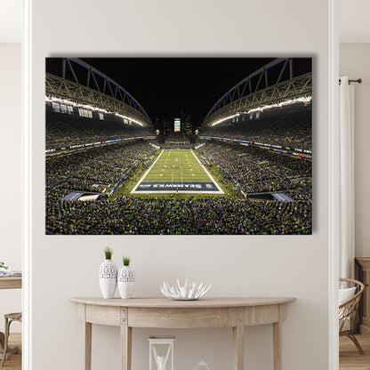 CenturyLink Field, Stadium Canvas, Sport Art, Gift for him, Man Cave Decor, Art Print, Canvas Print Wall Art