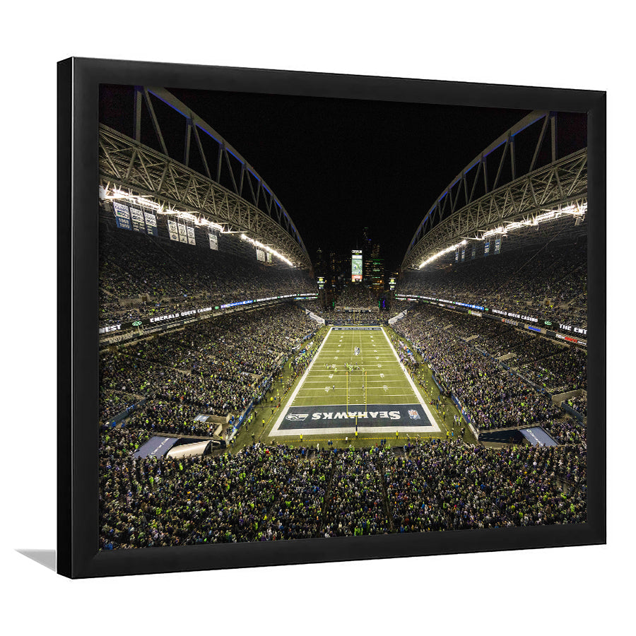 CenturyLink Field, Stadium Canvas, Sport Art, Gift for him, Framed Art Print Wall Decor, Picture Framed