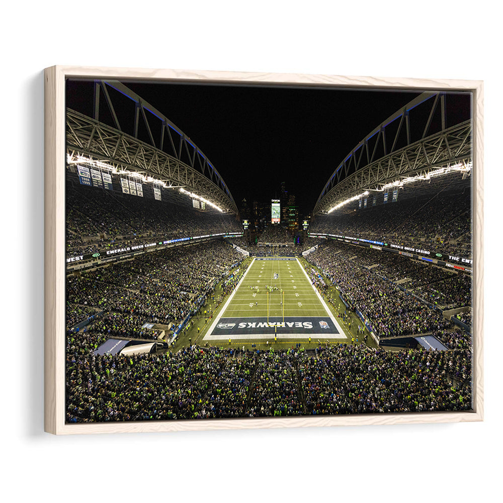 CenturyLink Field, Stadium Canvas, Sport Art, Framed Canvas Print Wall Art, Floating Frame