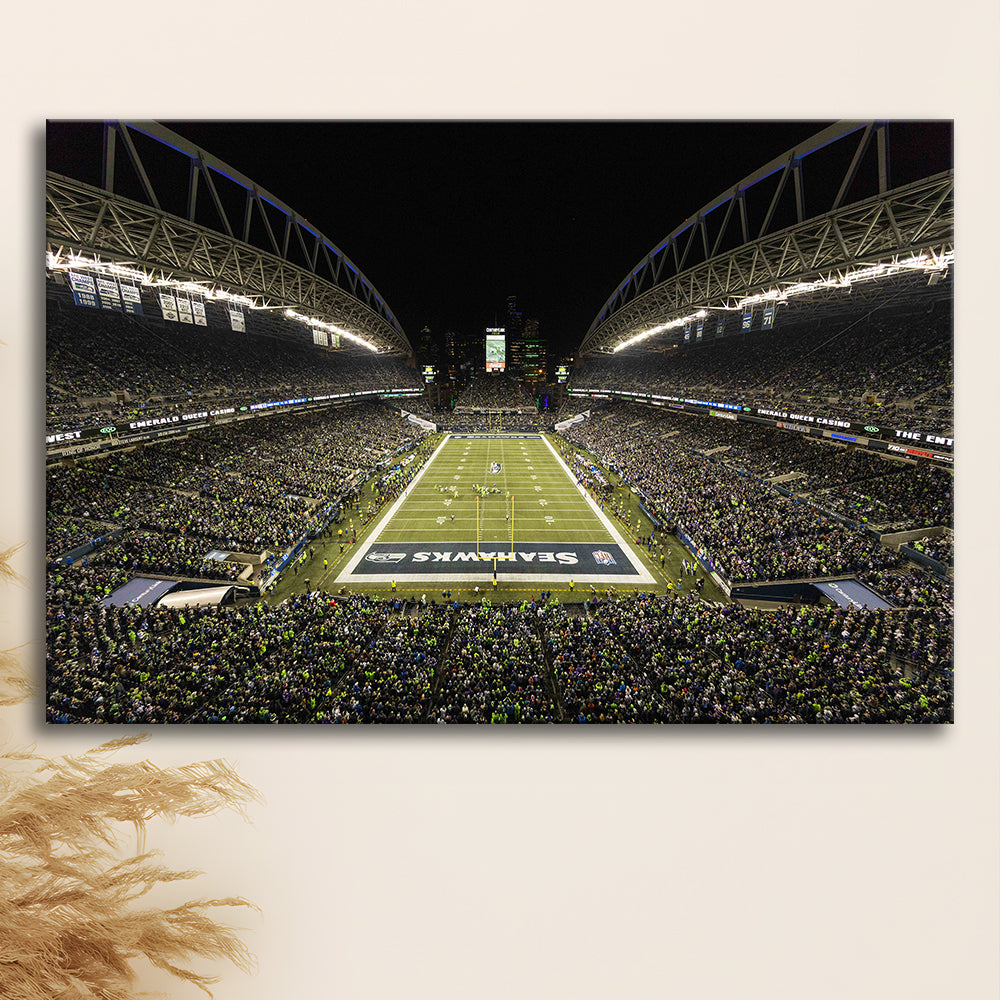 CenturyLink Field, Stadium Canvas, Sport Art, Gift for him, Man Cave Decor, Art Print, Canvas Print Wall Art