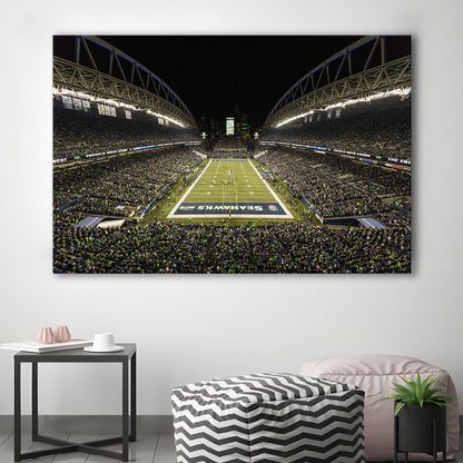 CenturyLink Field, Stadium Canvas, Sport Art, Gift for him, Man Cave Decor, Art Print, Canvas Print Wall Art