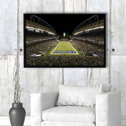 CenturyLink Field, Stadium Canvas, Sport Art, Framed Canvas Print Wall Art, Floating Frame