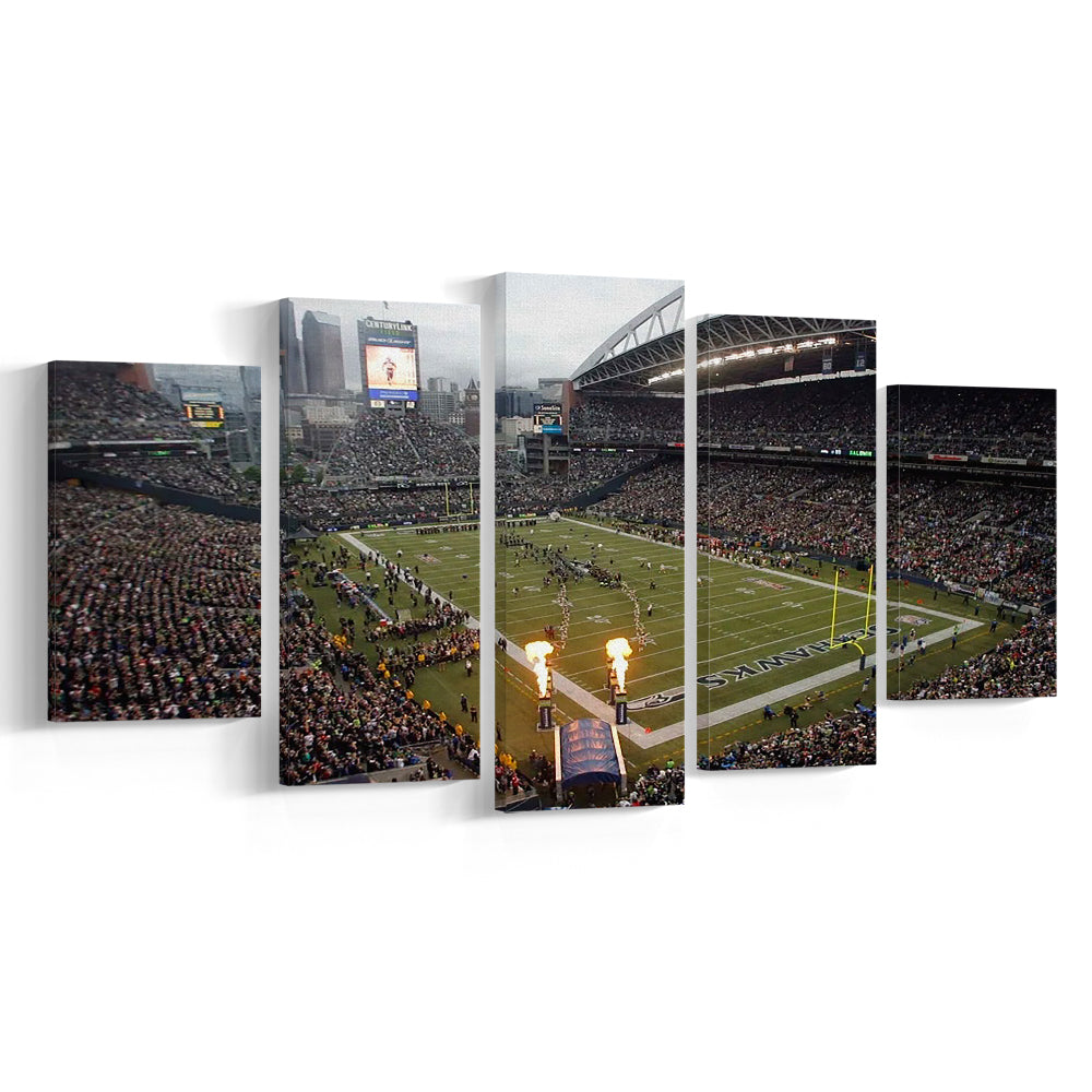 CenturyLink Stadium, Stadium Canvas, Sport Art, Gift for him, 5 Panel, Large Canvas, Canvas Print Wall Art