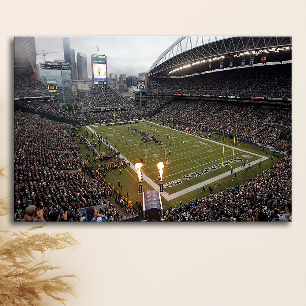 CenturyLink Stadium, Stadium Canvas, Sport Art, Gift for him, Man Cave Decor, Art Print, Canvas Print Wall Art