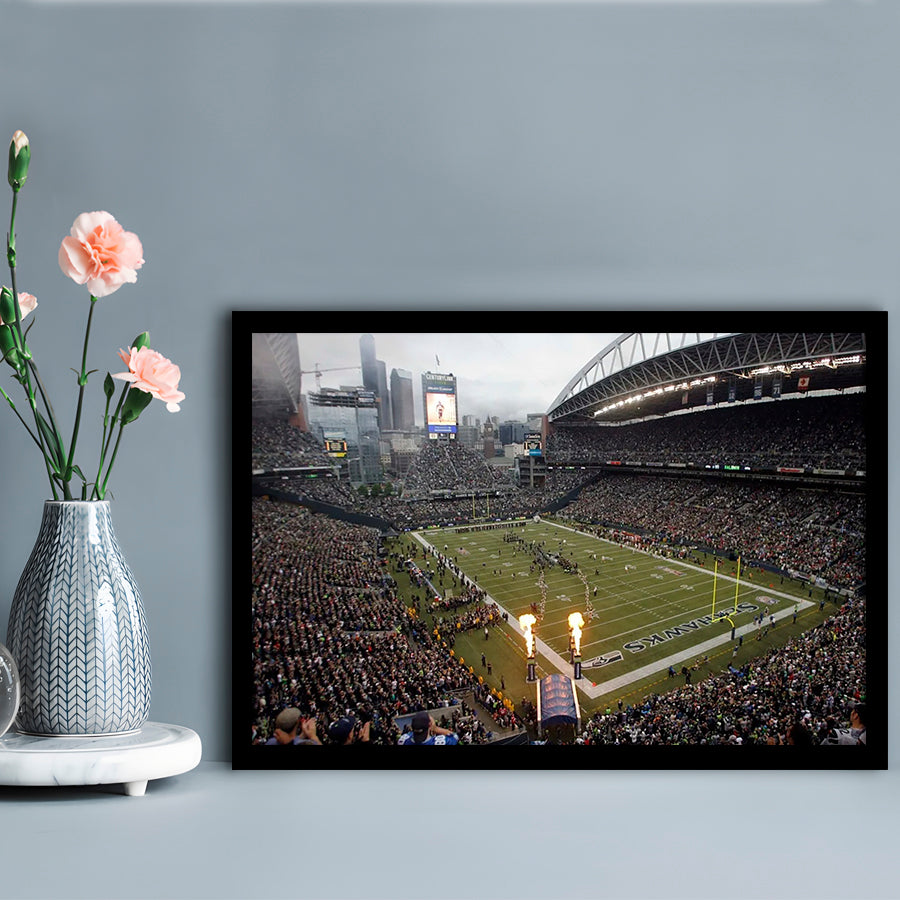 CenturyLink Stadium, Stadium Canvas, Sport Art, Gift for him, Framed Art Print Wall Decor, Picture Framed