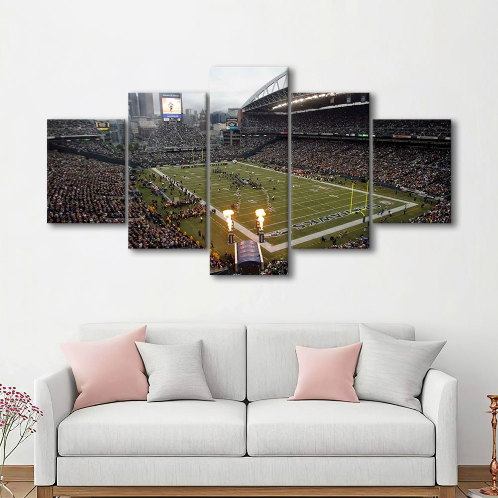 CenturyLink Stadium, Stadium Canvas, Sport Art, Gift for him, 5 Panel, Large Canvas, Canvas Print Wall Art