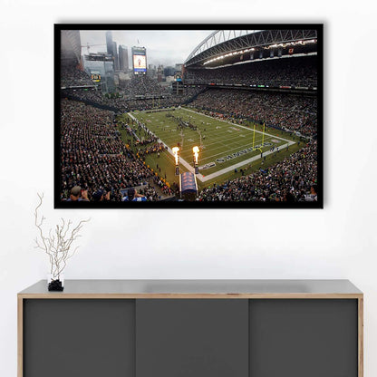 CenturyLink Stadium, Stadium Canvas, Sport Art, Gift for him, Framed Art Print Wall Decor, Picture Framed