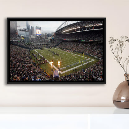 CenturyLink Stadium, Stadium Canvas, Sport Art, Framed Canvas Print Wall Art, Floating Frame