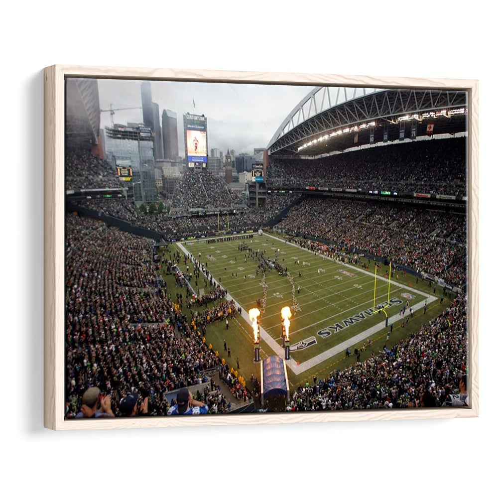 CenturyLink Stadium, Stadium Canvas, Sport Art, Framed Canvas Print Wall Art, Floating Frame