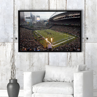CenturyLink Stadium, Stadium Canvas, Sport Art, Framed Canvas Print Wall Art, Floating Frame