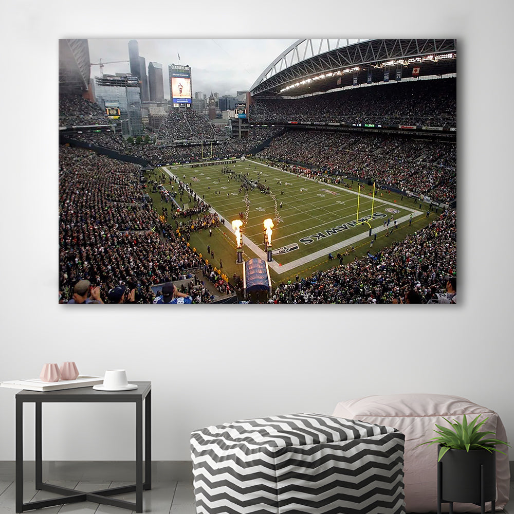 CenturyLink Stadium, Stadium Canvas, Sport Art, Gift for him, Man Cave Decor, Art Print, Canvas Print Wall Art