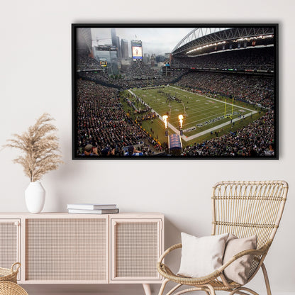 CenturyLink Stadium, Stadium Canvas, Sport Art, Framed Canvas Print Wall Art, Floating Frame