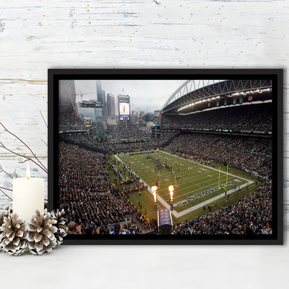CenturyLink Stadium, Stadium Canvas, Sport Art, Framed Canvas Print Wall Art, Floating Frame