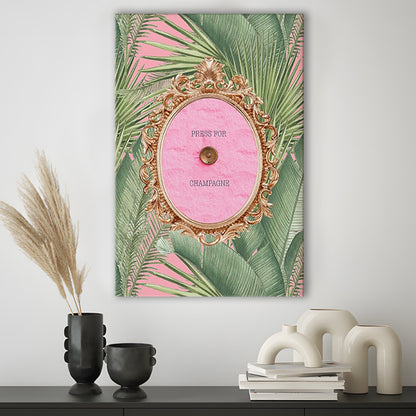 Champagne Wall Art Print, Altered Art, Canvas Art Print Decor, Painting Art, Canvas Prints Wall Art