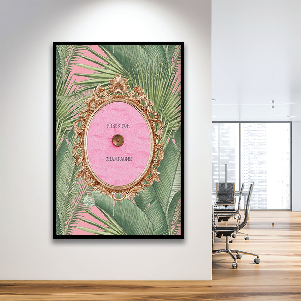 Champagne Wall Art Print, Altered Art, Framed Picture Print,, Framed Art Prints Wall Decor