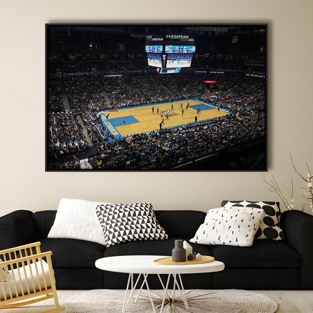 Charlotte Court, Stadium Canvas, Sport Art, Framed Canvas Print Wall Art, Floating Frame