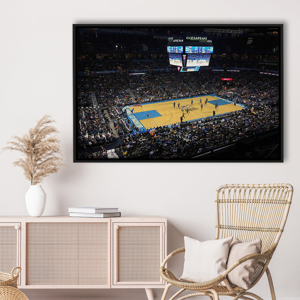 Charlotte Court, Stadium Canvas, Sport Art, Framed Canvas Print Wall Art, Floating Frame
