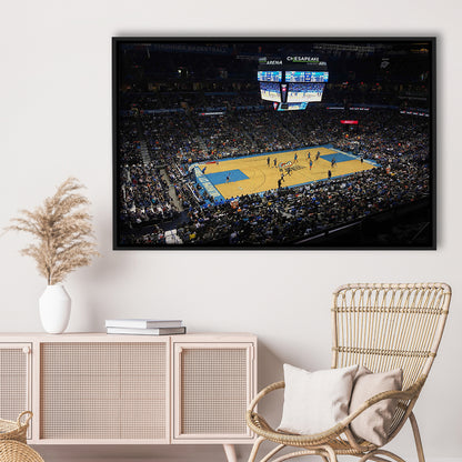 Charlotte Court, Stadium Canvas, Sport Art, Framed Canvas Print Wall Art, Floating Frame