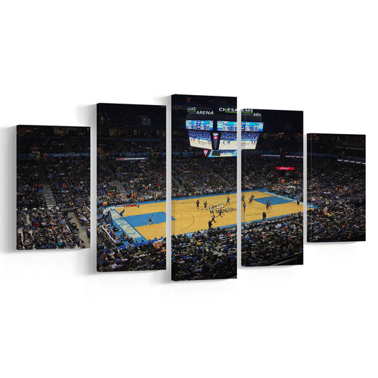 Charlotte Court, Stadium Canvas, Sport Art, Gift for him, 5 Panel, Large Canvas, Canvas Print Wall Art