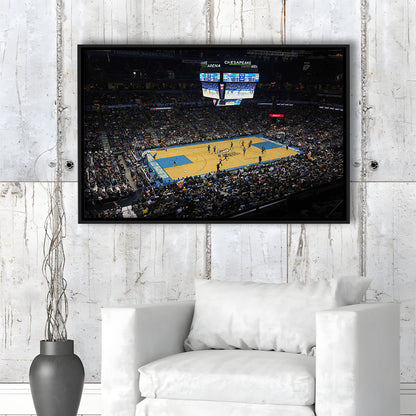 Charlotte Court, Stadium Canvas, Sport Art, Framed Canvas Print Wall Art, Floating Frame