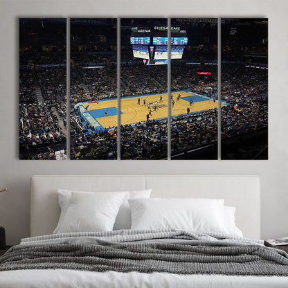 Charlotte Court, Stadium Canvas, Sport Art, 5 Panel B, Extra Large Canvas, Canvas Print Wall Art