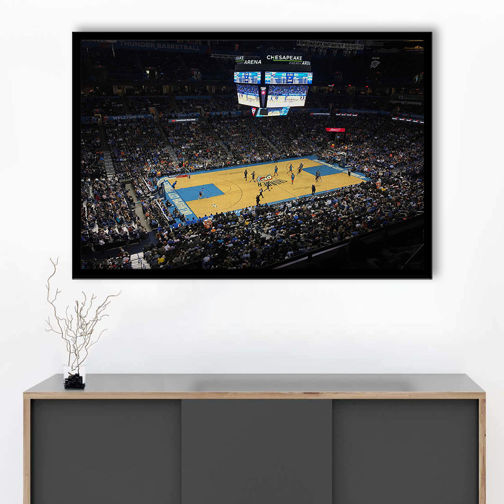 Charlotte Court, Stadium Canvas, Sport Art, Gift for him, Framed Art Print Wall Decor, Picture Framed