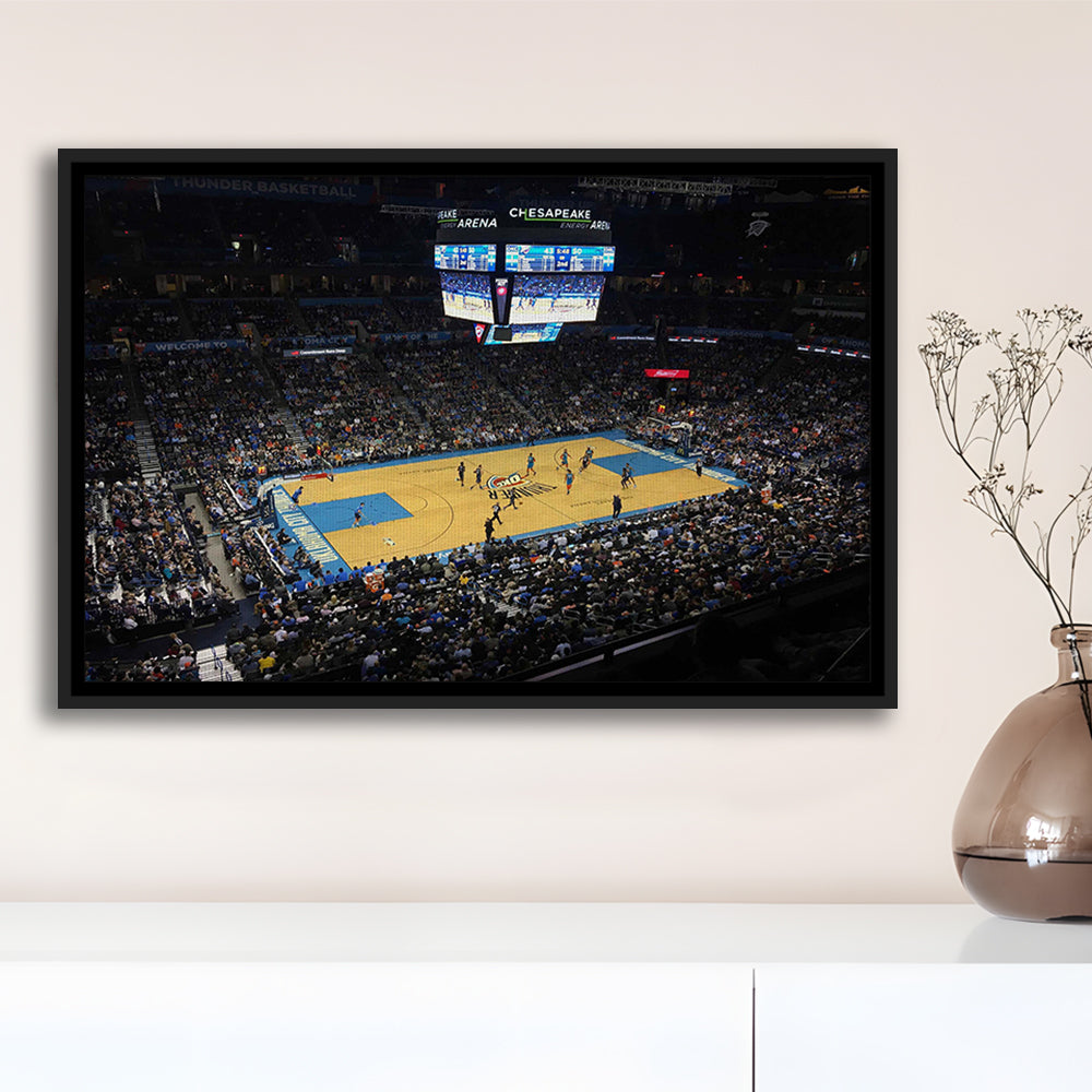 Charlotte Court, Stadium Canvas, Sport Art, Framed Canvas Print Wall Art, Floating Frame