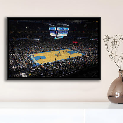Charlotte Court, Stadium Canvas, Sport Art, Framed Canvas Print Wall Art, Floating Frame
