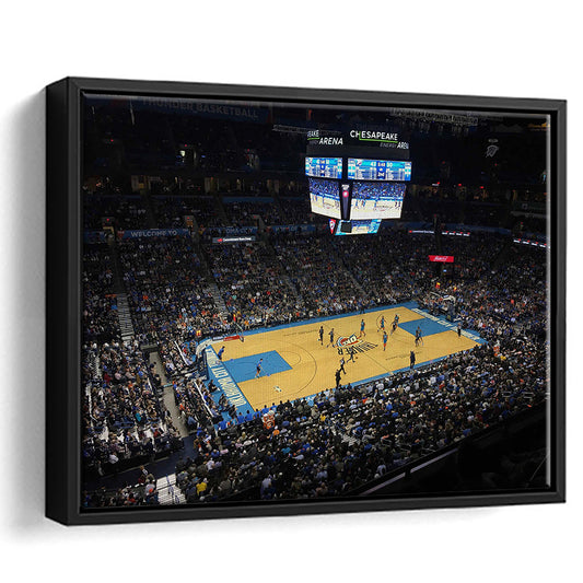 Charlotte Court, Stadium Canvas, Sport Art, Framed Canvas Print Wall Art, Floating Frame