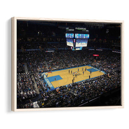 Charlotte Court, Stadium Canvas, Sport Art, Framed Canvas Print Wall Art, Floating Frame