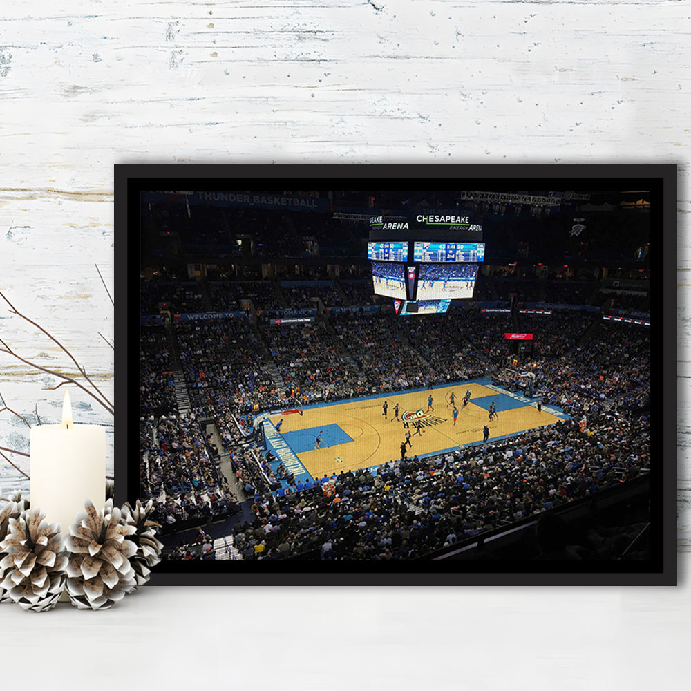 Charlotte Court, Stadium Canvas, Sport Art, Framed Canvas Print Wall Art, Floating Frame
