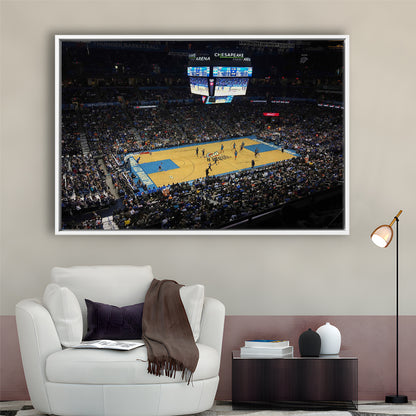 Charlotte Court, Stadium Canvas, Sport Art, Framed Canvas Print Wall Art, Floating Frame