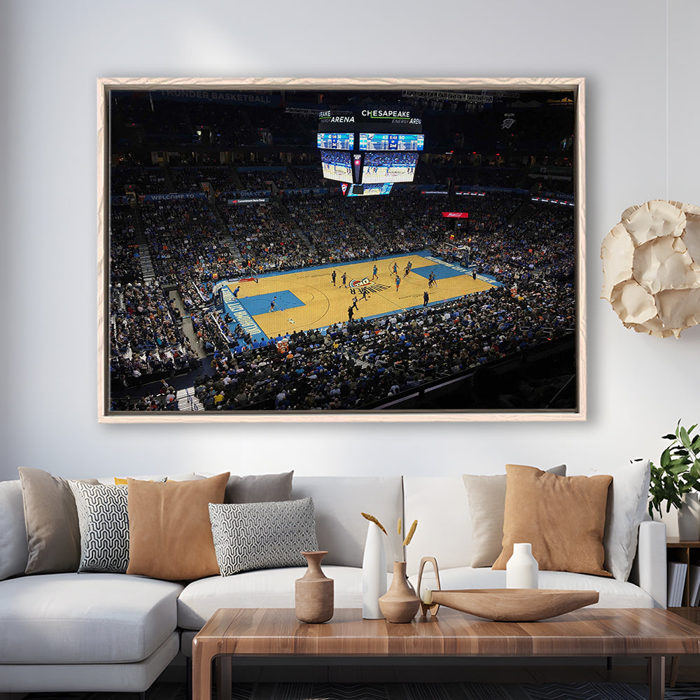 Charlotte Court, Stadium Canvas, Sport Art, Framed Canvas Print Wall Art, Floating Frame