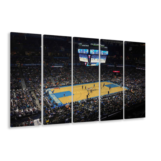 Charlotte Court, Stadium Canvas, Sport Art, 5 Panel B, Extra Large Canvas, Canvas Print Wall Art