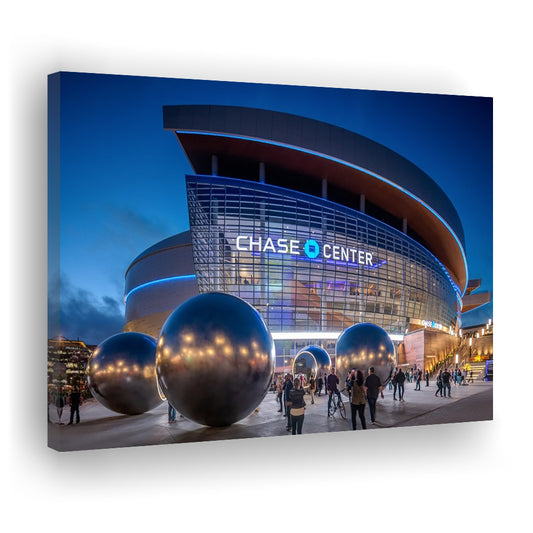 Chase Center Project Icon, Stadium Canvas, Sport Art, Gift for him, Man Cave Decor, Art Print, Canvas Print Wall Art
