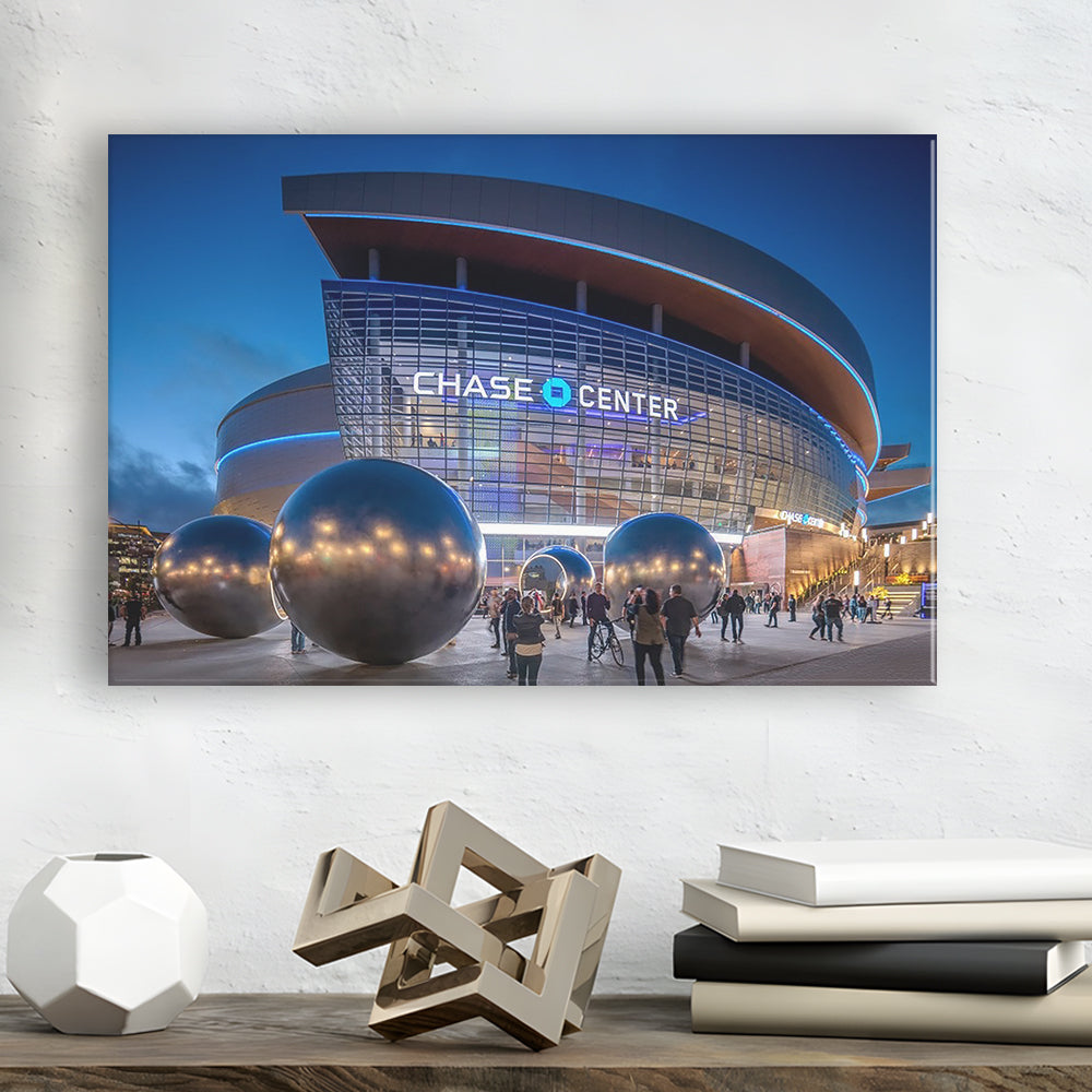Chase Center Project Icon, Stadium Canvas, Sport Art, Gift for him, Man Cave Decor, Art Print, Canvas Print Wall Art