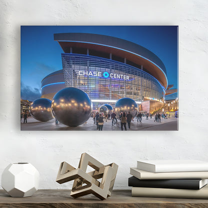 Chase Center Project Icon, Stadium Canvas, Sport Art, Gift for him, Man Cave Decor, Art Print, Canvas Print Wall Art