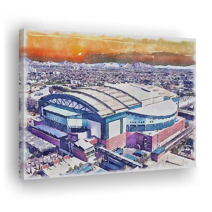 Chase Field, Arizona Diamondbacks Watercolor, Sport Art, Gifts for him, Canvas Print Wall Art