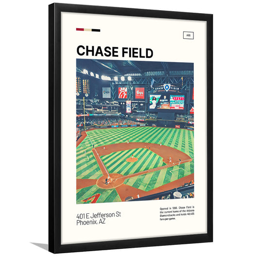 Chase Field Print, Arizona Diamondbacks Stadium Art, Gifts for him, Sport Art, Framed Art Print Wall Decor
