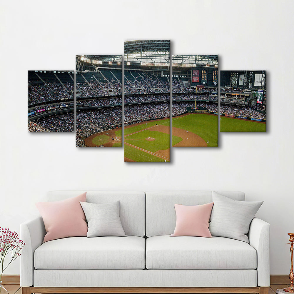 Chase Field, Stadium Canvas, Sport Art, Gift for him, 5 Panel, Large Canvas, Canvas Print Wall Art