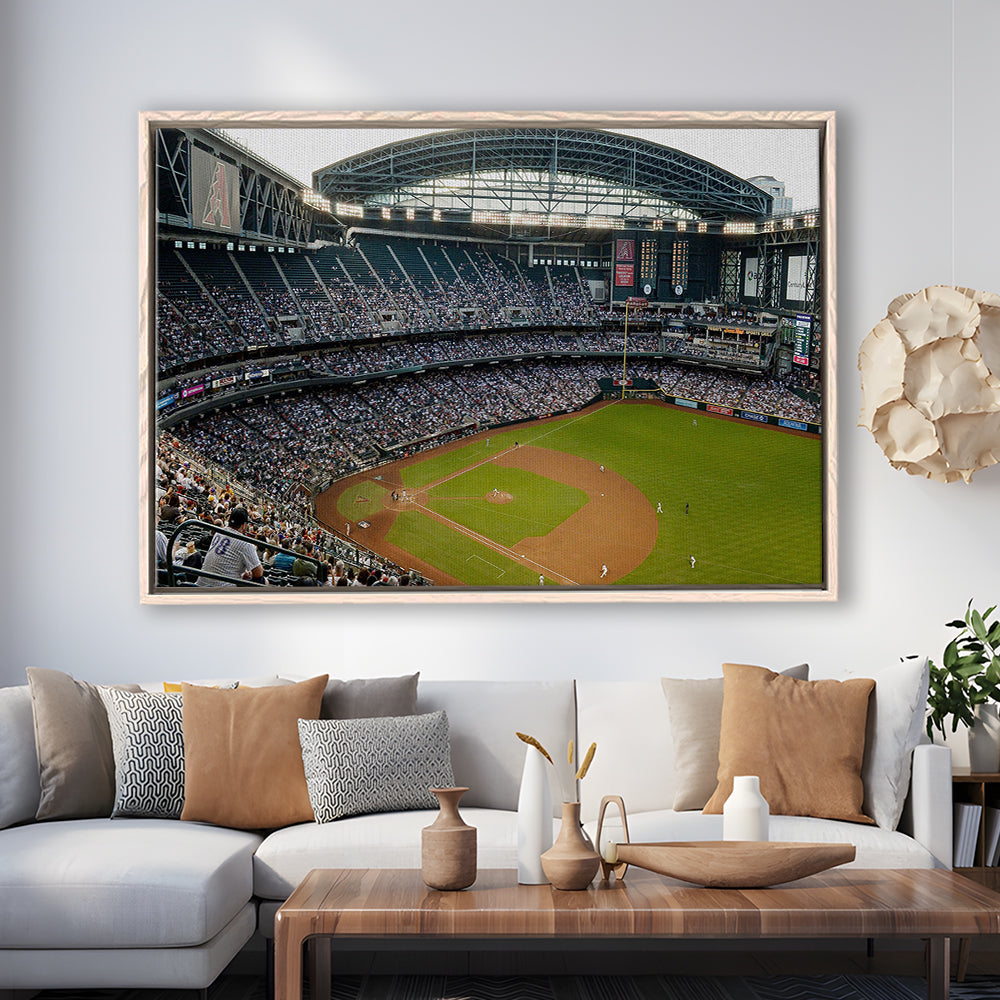 Chase Field, Stadium Canvas, Sport Art, Framed Canvas Print Wall Art, Floating Frame