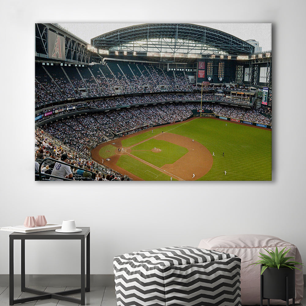 Chase Field, Stadium Canvas, Sport Art, Gift for him, Man Cave Decor, Art Print, Canvas Print Wall Art