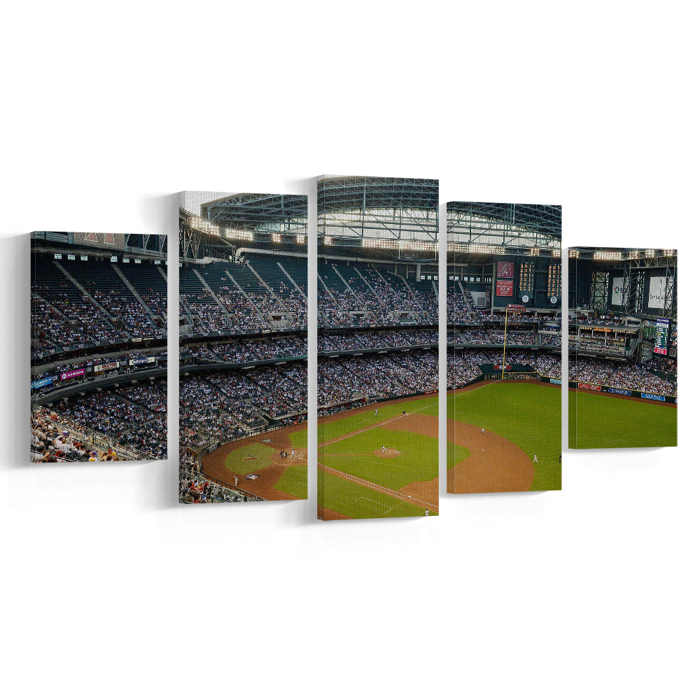 Chase Field, Stadium Canvas, Sport Art, Gift for him, 5 Panel, Large Canvas, Canvas Print Wall Art