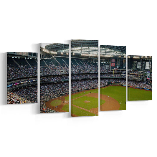 Chase Field, Stadium Canvas, Sport Art, Gift for him, 5 Panel, Large Canvas, Canvas Print Wall Art