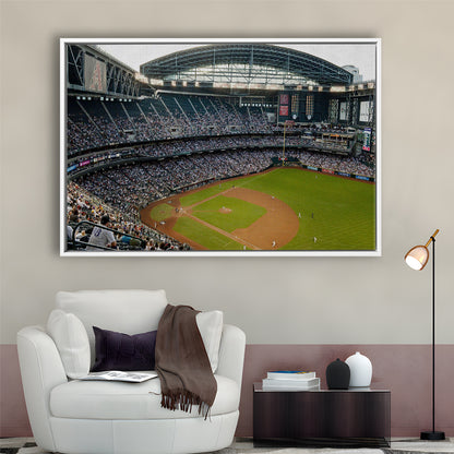 Chase Field, Stadium Canvas, Sport Art, Framed Canvas Print Wall Art, Floating Frame