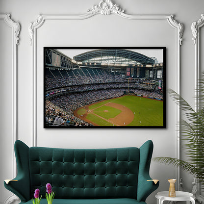 Chase Field, Stadium Canvas, Sport Art, Gift for him, Framed Art Print Wall Decor, Picture Framed