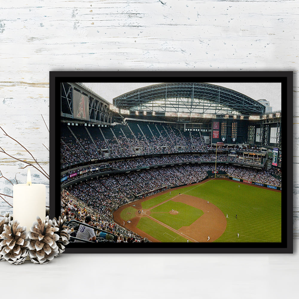 Chase Field, Stadium Canvas, Sport Art, Framed Canvas Print Wall Art, Floating Frame