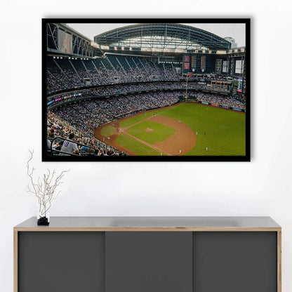 Chase Field, Stadium Canvas, Sport Art, Gift for him, Framed Art Print Wall Decor, Picture Framed